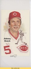 1989 Perez-Steele Hall of Fame Art Postcards Tenth Series Johnny Bench READ 0b2