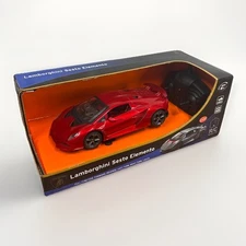 Braha Lamborghini R/C Car 1:24 Red Sesto Elemento W Remote Control Lights New