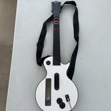 Nintendo Wii Guitar Hero Gibson Les Paul Red Octane + Strap 95125-805 White