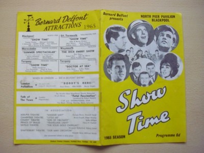 Programm North Pier Blackpool Variety Show Time Tommy Trinder & 1965