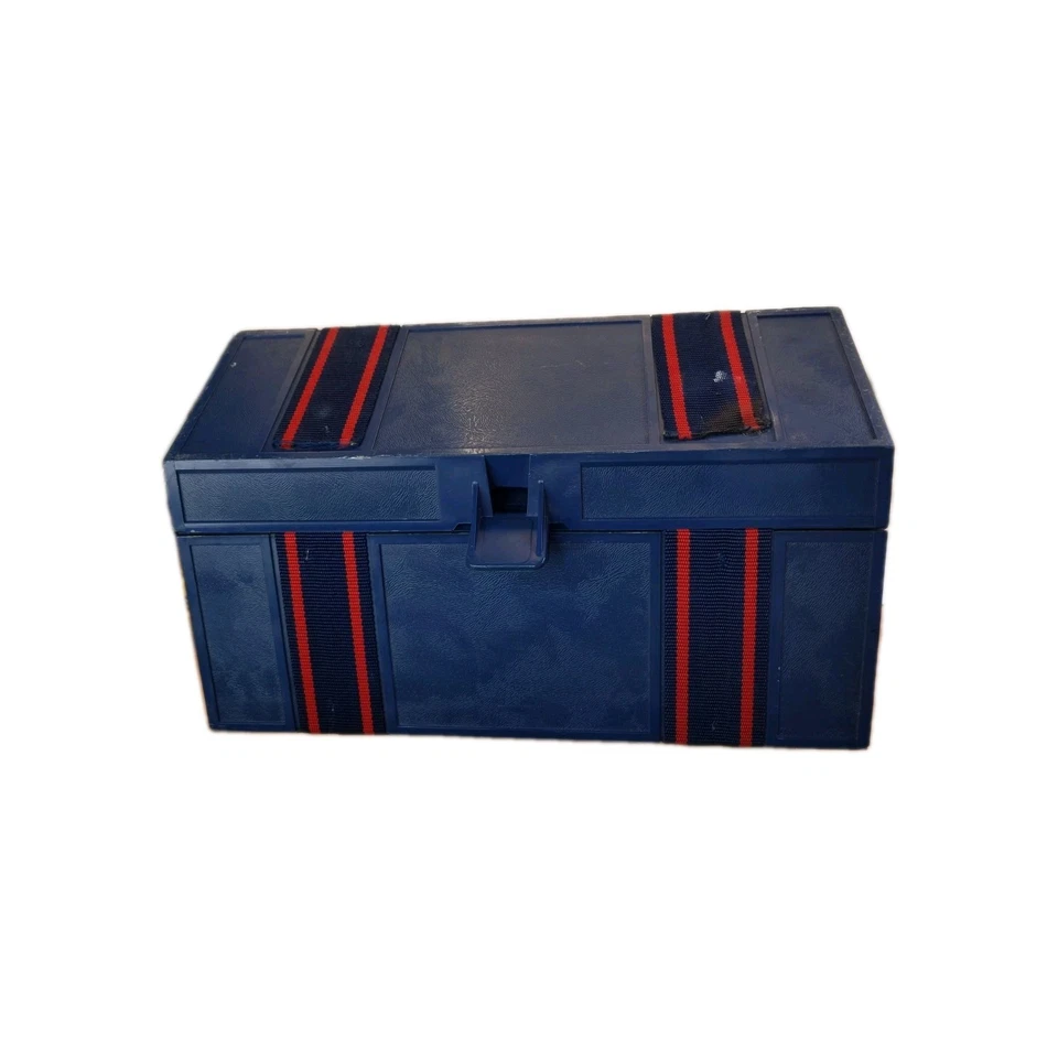 ROLYKIT Blue Roll-up Storage Box Case Large Size Fishing Sewing Parts Organizer - Image 2 of 4