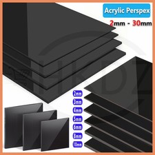 Schwarz Plexiglasplatte Acrylglas Scheibe 2 -30mm Zuschnitt Kunststoffplatten