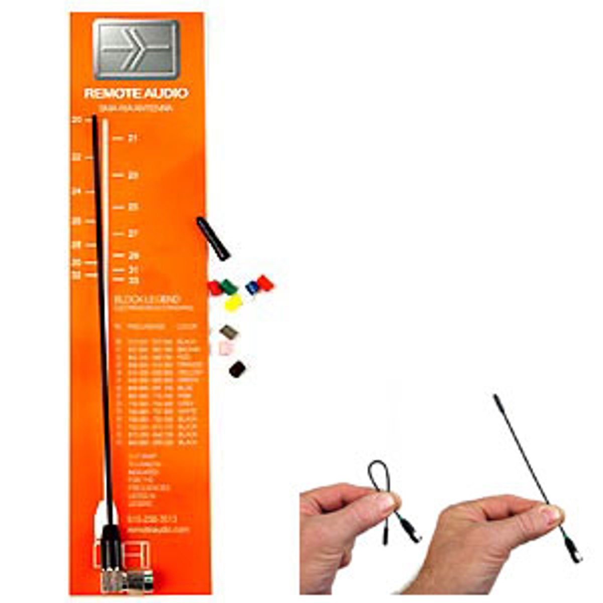 Комплект UHF-антенны Remote Audio Miracle Whip с прямоугольным разъемом SMA