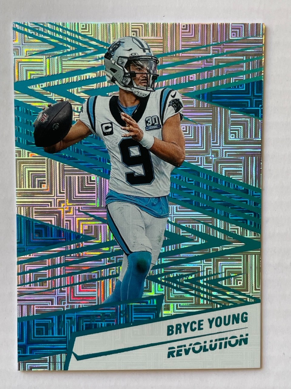 2025 Panini Revolution Bryce Young #67 Teal Levels /499 (Color Match)