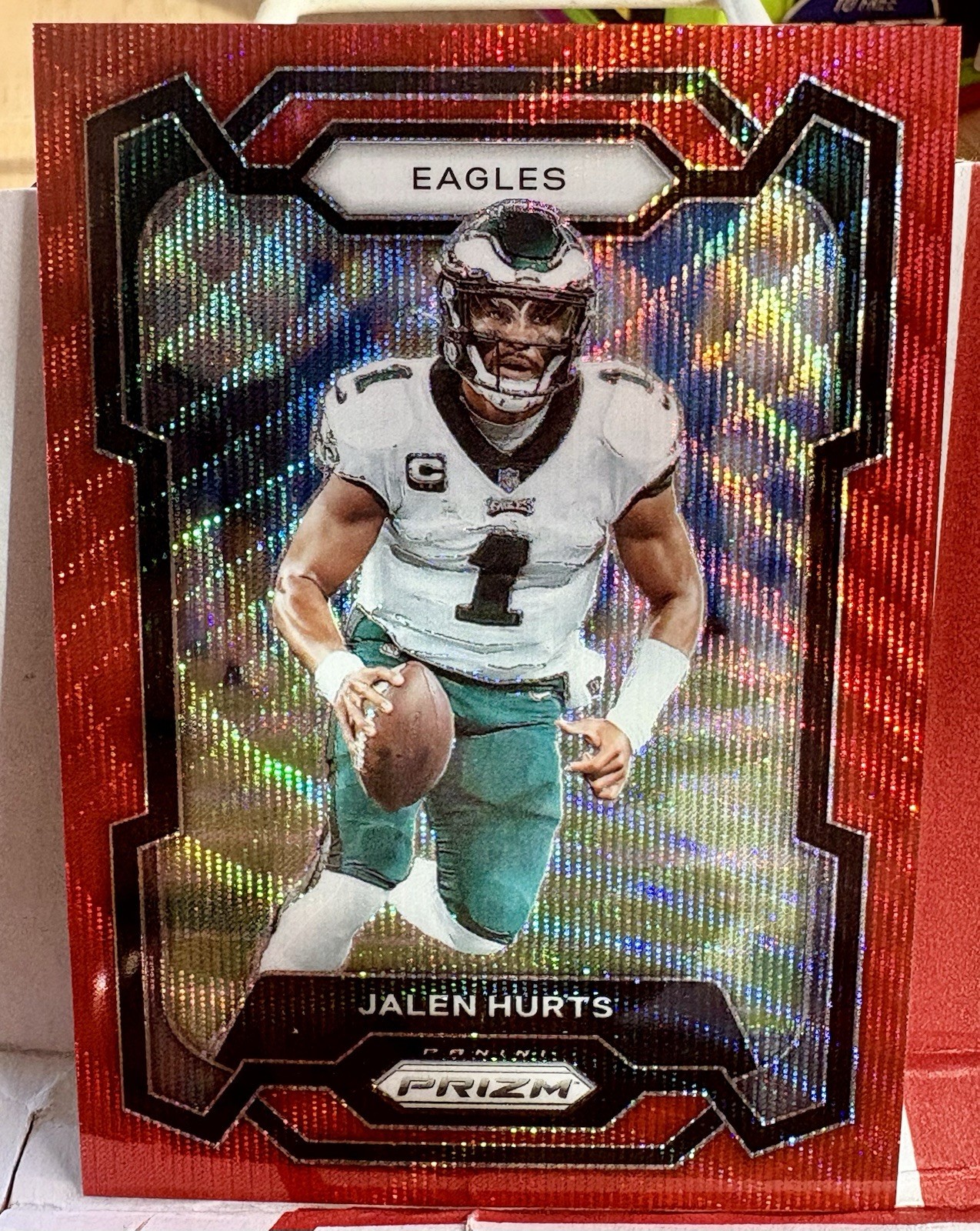 2023 Panini Prizm - Jalen Hurts #244 Red Wave Prizm /149