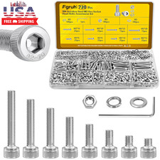 720pcs M3 Screws Assortment Kit Hex Socket Head Cap Bolts Nuts Washers Assor 720pcs M3 Screws Assortment Kit Hex Socket Head Cap Bolts Nuts Washers Assor
