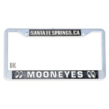 Mooneyes License Plate Frame Black Hot Rods Rat Rods Custom Mg023sfbk Free Ship