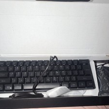 Wired Gaming Keyboard and Wired Mouse Bundle Set, Black QWERTY English