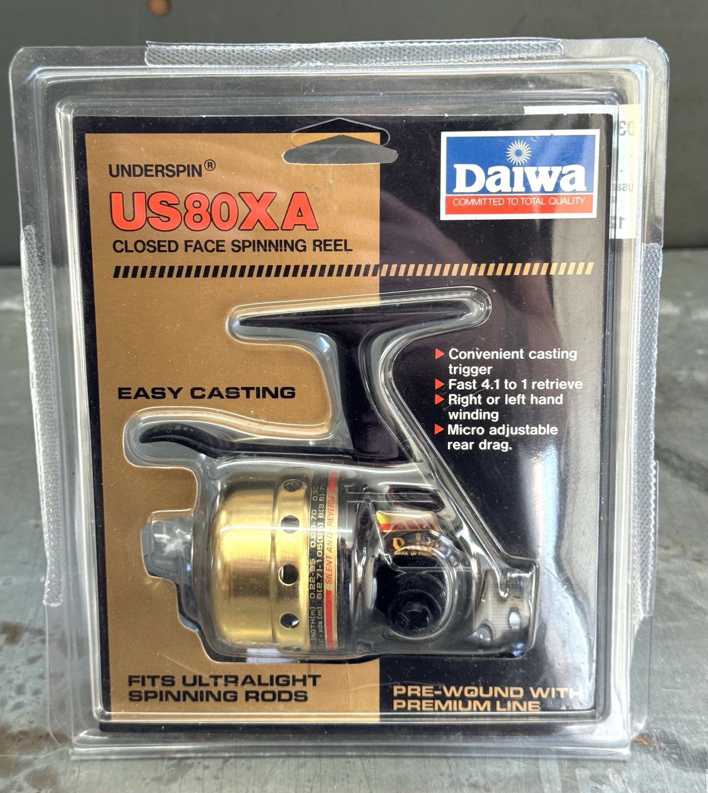 NEW Sealed HQ Daiwa US80XA Underspin Closed Face Spinning Re