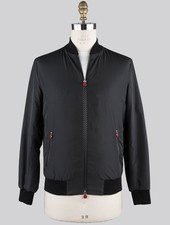 NEW KITON BLACK PL COAT US 36 - EU 46 KCX69