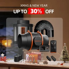 Spider Farmer 4"6" Inline Fan w/ Smart GGS Controller Kits for Grow Tent Kits