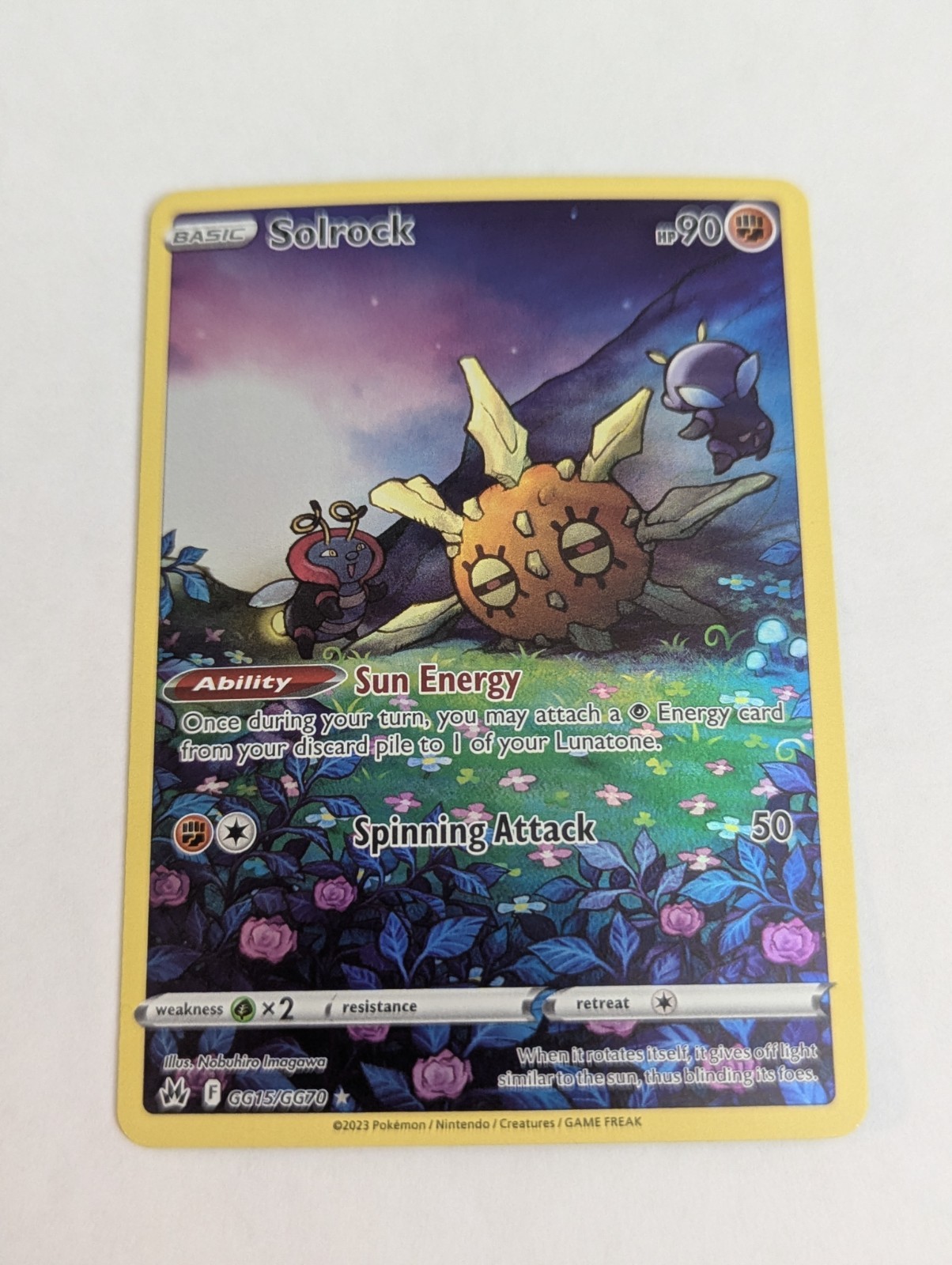 Pokemon TCG - Solrock - Crown Zenith: Galarian Gallery GG15/GG70 Free Ship NM