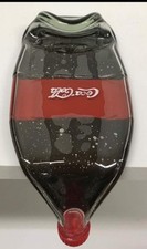 Scultura bottiglia Coca Cola Street Art vetro termoformato