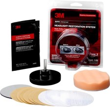 3m Headlight Lens Restoration System Kit - Restores Clarity Drill Required 3m Headlight Lens Restoration System Kit - Restores Clarity Drill Required