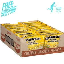 Maruchan Ramen Creamy Chicken, Instant Ramen Noodles, Ready to Eat Meals, 3 Oz,