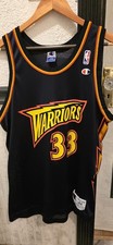 VTG 90s NBA Champion Golden State Warriors Antawn Jamison 33 Jersey Bolt 44 Blue