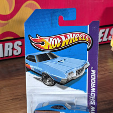 Hot Wheels HW Showroom '72 Ford Gran Torino Sport Blue Diecast 1:64