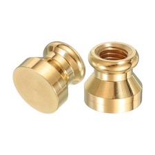 0.6" Blank Wax Seal Stamp Head 2Pcs Round Brass Sealing Wax Stamp Heads