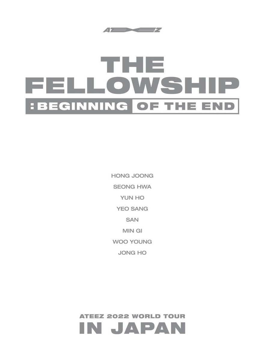 ATEEZ 2022 WORLD TOUR THE FELLOWSHIP BEGINNING OF THE END IN NEW