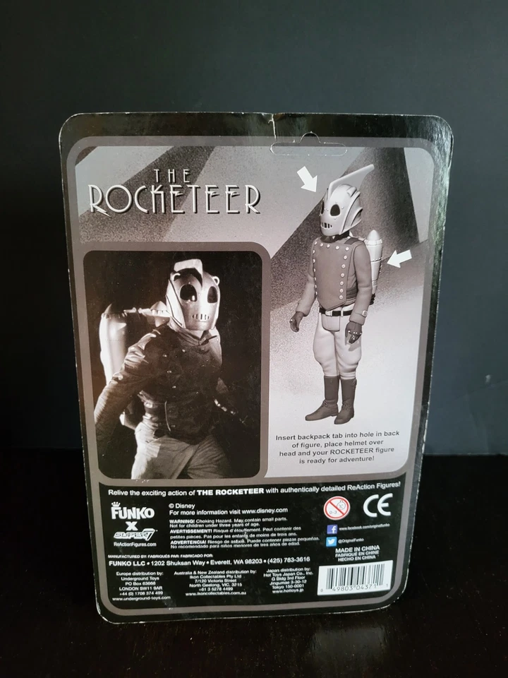 The Rocketeer/1000 LE SDCC 2014 3,75" SUPER 7 Reacción NUEVO Foto 3 de 3