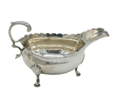 George III Sterling Silver Paw Foot Sauce Boat Antique 1768 London