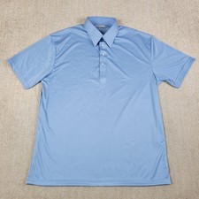 Collars  Co Polo Shirt Mens XL Blue Short Sleeve Dress Collar Golf