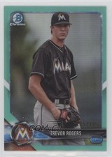2018 Bowman Chrome Prospects Aqua Refractor 65/125 Trevor Rogers #BCP148 pe8