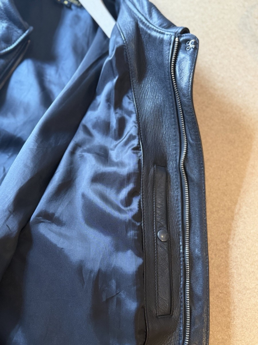 Gibson & Barnes US Army Type A-2 Leather Bomber Jacket Black | eBay