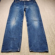 Vintage Levis 505 0217 Jeans Men 38x31 Orange Tab 80s USA Made Whiskers Straight