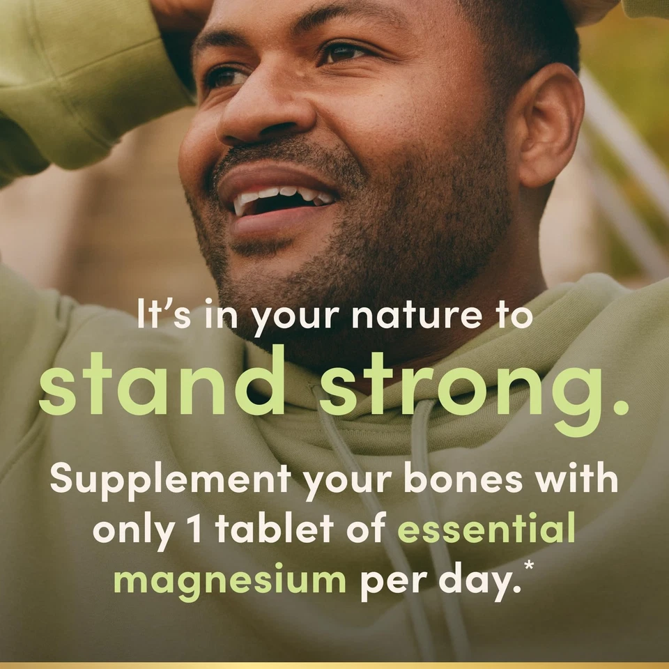 Magnesium by Nature’s Bounty, 500mg Magnesium Tablets for Bone & Muscle - Image 4 of 4