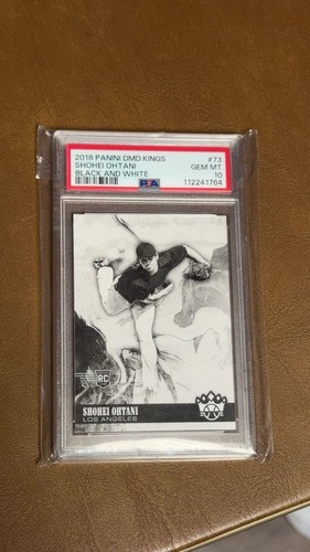 2018 Panini Diamond Kings Shohei Ohtani #73 Black & White Variation RC PSA