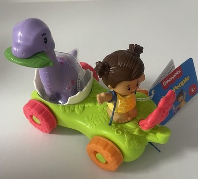 Fisher-Price Little People Dinosaur Parade Egg Car & Figure Set New In Box