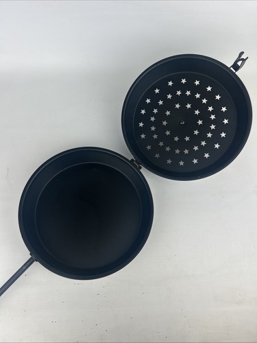 VTG 26” Fireplace Campfire Black Metal Popcorn Popper w/ Wood Handle, Wall Decor - Picture 4 of 9