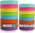 Colored Plastic Mason Jar Lids 16 Pack Wide and Regular Mouth Canning Jar Caps