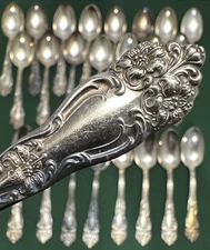 24 Pcs TIGER LILY Silverplated TEASPOONS Reed & Barton Nice Condition