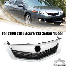 Fit For 2009 2010 Acura Tsx Sedan Front Upper Chrome Grille Mesh Grill Ac1216100 Fit For 2009 2010 Acura Tsx Sedan Front Upper Chrome Grille Mesh Grill Ac1216100