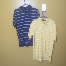 Lot of Two Men's Polo Ralph Lauren Cotton Polos S Classic Preppy