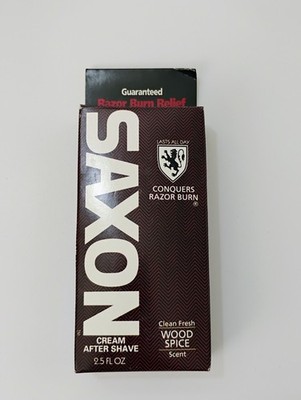 SAXON CREAM AFTER SHAVE WOOD SPICE 2.5 FL OZ VINTAGE (IT)