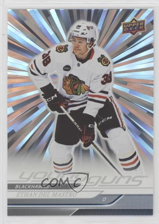 2024 Upper Deck Series 1 Young Guns Outburst Silver Ethan Del Mastro #221 0a6p