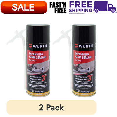 (2 Pack) Big Gaps Expanding Insulating Spray Foam Sealant, up to 3-in, 12oz Can