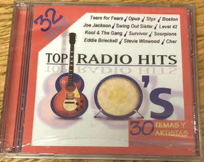 Universal Top Radio Hits 80's CD 2000 Compilation Rock Pop Spanish Jewel Case