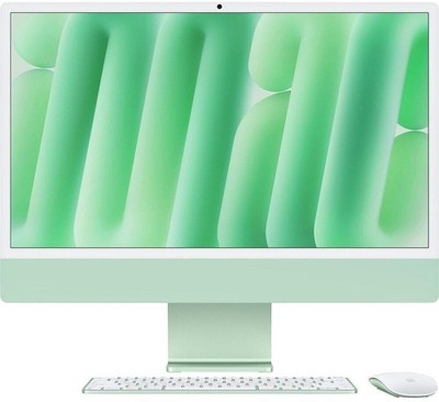 APPLE iMac 2024 24 Zoll 4,5K 256GB SSD 16GB RAM Apple M4 grün MWUE3D/A B-Ware