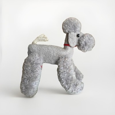 Vintage Steiff Mini Wool Gray 2.5  Poodle Muffie Pal Dog