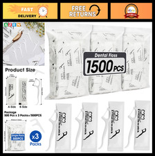 1500 Count Dental Floss Picks - Individually ...