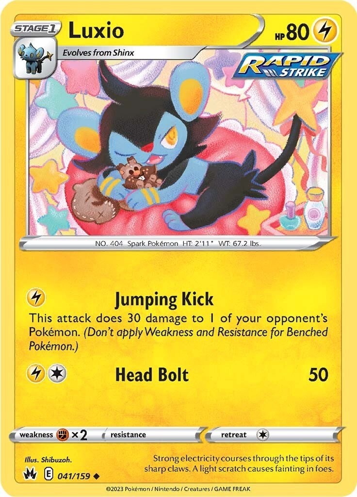 Pokemon Luxio (41) [CRZ - 041/159] Uncommon NM B-046