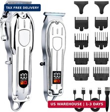Professional Cordless Hair Clipper for Men Hair Beard Trimmer Quiet Home Barber