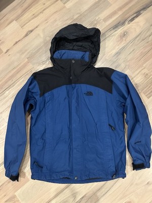 Vintage North Face HyVent Jacket Men s Small Double Zipper Stow Hood