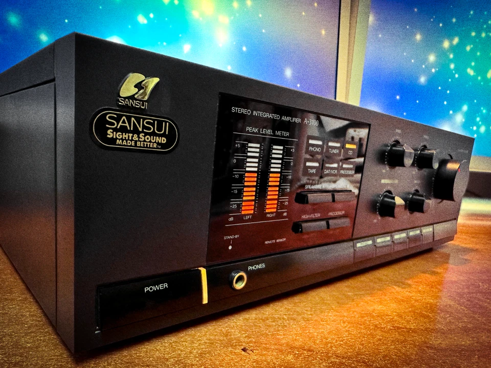SANSUI A-3100 🌈RaRe🌈 Vintage Stereo Integrated Amplifier - Image 3 of 4