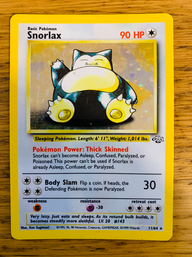 Snorlax (11/64) Holo Jungle Set Pokemon Card! FAST & FREE P&P! - Picture 32 of 78