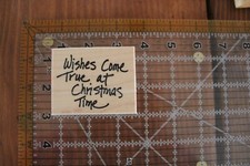 STAMPA ROSA WISHES COME TRUE CHRISTMAS TIME Wood Rubber Stamp R
